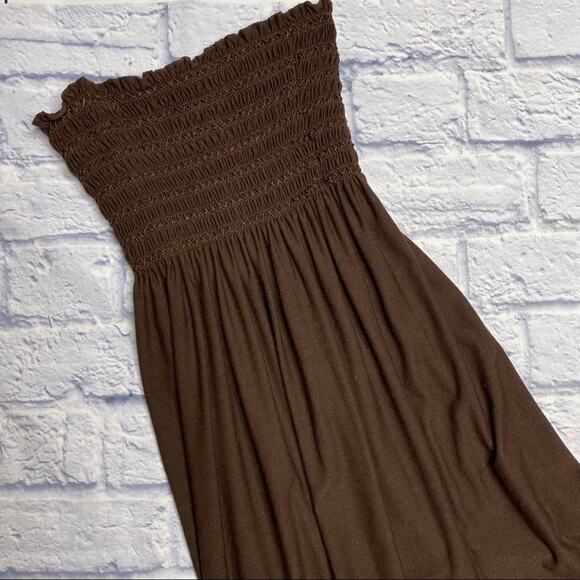 La Palapa Maxi Dress in Brown - Picture 2 of 5